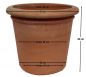 Preview: Vaso ohne Dekoration Ø 40 cm Terra di Impruneta A-Ø 41 cm, I-Ø 33 cm, Höhe 35 cm