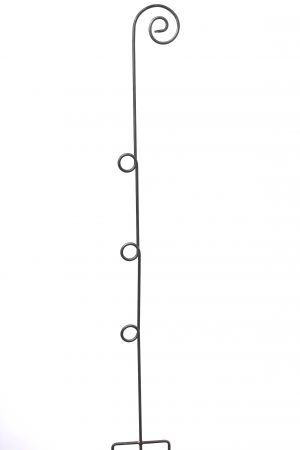 Bischofstab Knoten Höhe 170 cm, 3x Knoten mit Ø Innen 54 mm 3x Knoten, 3fach Fuss/Erddorn Edelrost