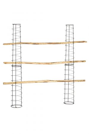 Spirale Ranksäule Höhe 170 cm  Ø unten 21,6cm Ø oben 16 cm 2 Stück/SET mit 3 x Holzstangen 160 cm  Form konisch