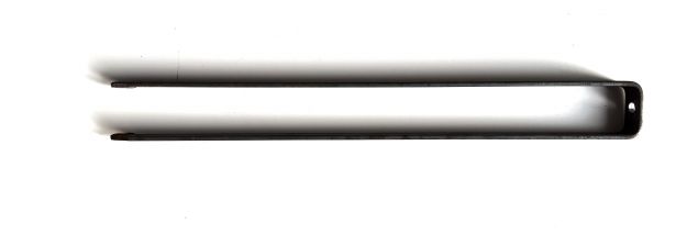 Bodenanker 40cm Flachstahl unbehandelt/roh SET=4 Stück 400x44x20 mm,  angespitzt, Bohrung 8mm