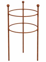 Beet-Staudenhalter FIX Ø 30 cm Höhe 50 cm Doppelring Durchmesser 30 cm 2-facher Ring Vollmaterial 6 mm