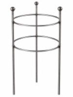 Preview: Beet-Staudenhalter FIX Ø 30 cm Höhe 50 cm Doppelring Durchmesser 30 cm 2-facher Ring Vollmaterial 6 mm