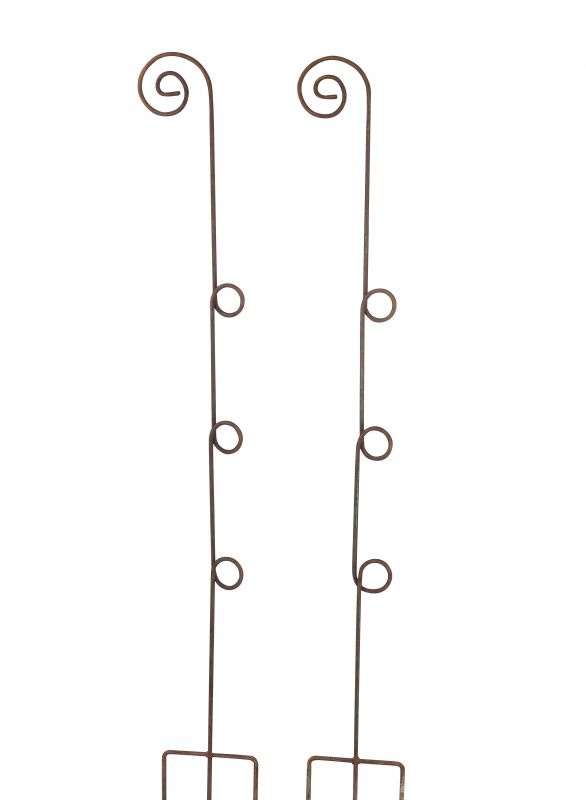 Bischofstab Knoten Höhe 170 cm, 3x Knoten mit Ø Innen 54 mm 3x Knoten, 3fach Fuss/Erddorn Edelrost