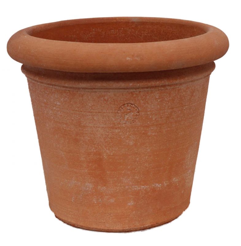 Vaso ohne Dekoration Ø 40 cm Terra di Impruneta A-Ø 41 cm, I-Ø 33 cm, Höhe 35 cm