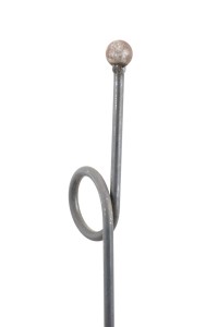 Staudenanker SET GERD mit Knoten Höhe 100 cm, Vollmaterial mit 3-fachem Einsteckfuss mit 1 x Knoten Ø Innen 54 mm