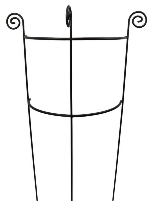 Staudenhalter HUGO halbrund stabil Breite 45cm Höhe 90cm 2x Halbring Höhe 80/50 Pflanzenstütze, Vollmaterial Rankhilfe,