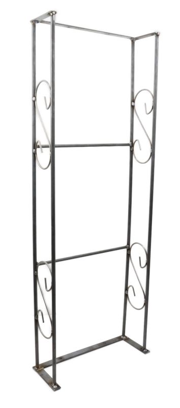 Rosenbogen GUSTAV Rund aus Metall 12 mm Vollmaterial roh Breite 180cm Höhe 235cm Tiefe 40cm, 7-teilig