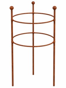 Beet-Staudenhalter FIX Ø 30 cm Höhe 50 cm Doppelring Durchmesser 30 cm 2-facher Ring Vollmaterial 6 mm